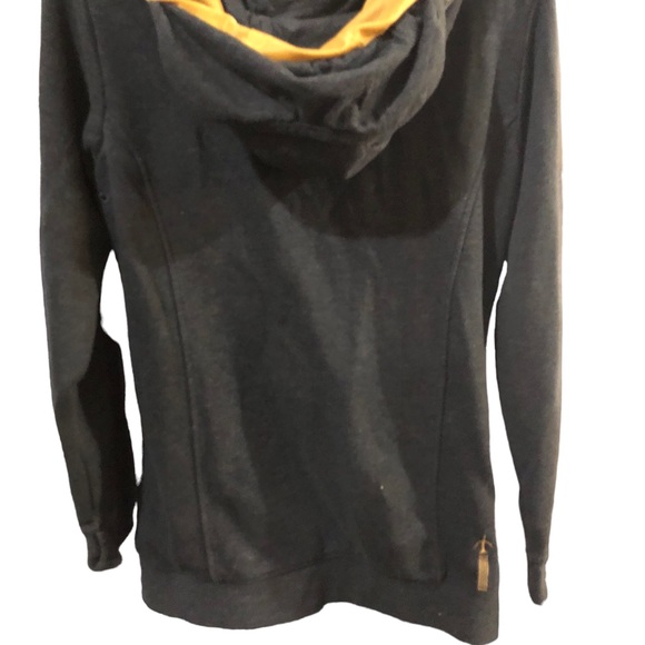 Burton Full Zip Hoodie Men’s Small Grey & Gold - Picture 2 of 13